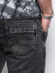 Pantaloni de jogger din denim pentru bărbați - negru P907