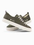 Pantofi de trening BASIC Classic pentru bărbați BASIC low - olive V3 OM-FOTL-0145