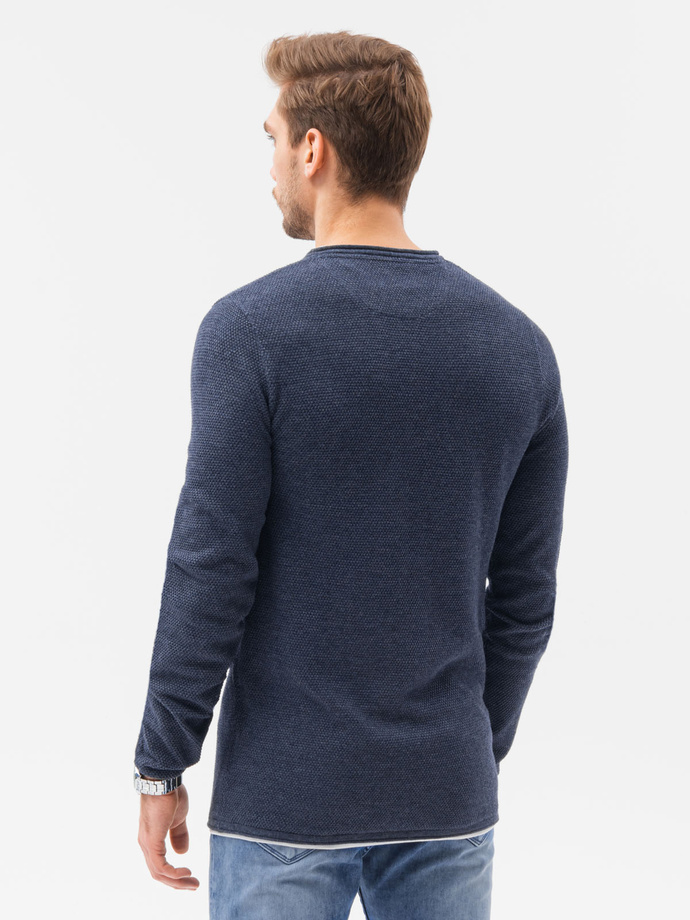 Men's sweater - navy/melange E121