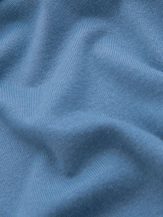 Pulover clasic pentru bărbați cu decolteu rotund - albastru deschis V10 OM-SWBS-0106