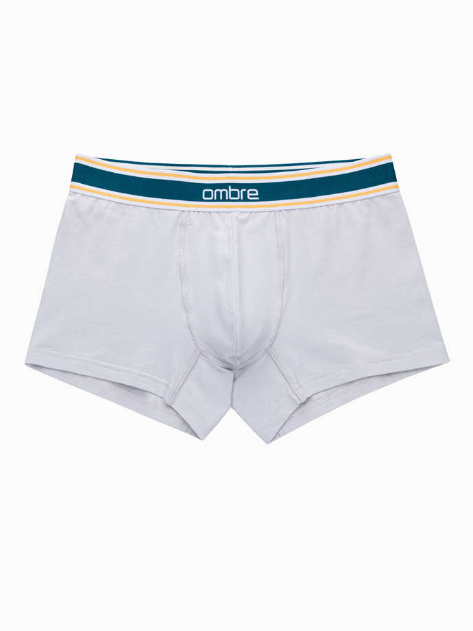 Boxeri clasici pentru bărbați cu talie elastică decorativă - 3-pack mix OM-UNBO-0110