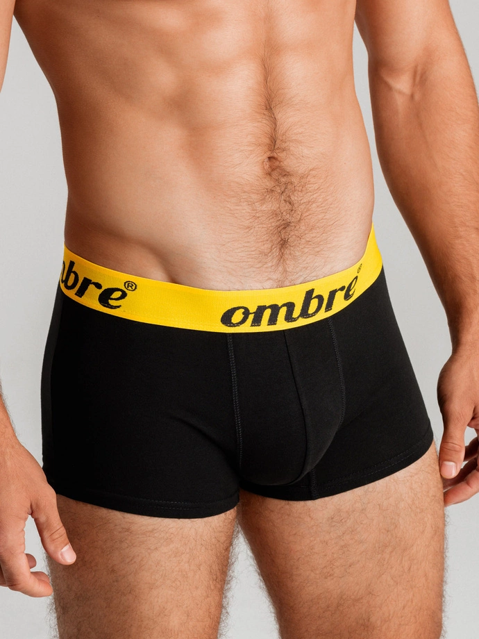 Men's underpants - black-yellow U283