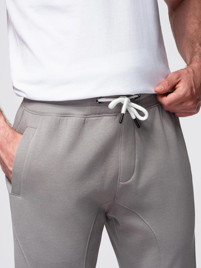 Pánské tepláky jogger - šedé V8 OM-PABS-0173