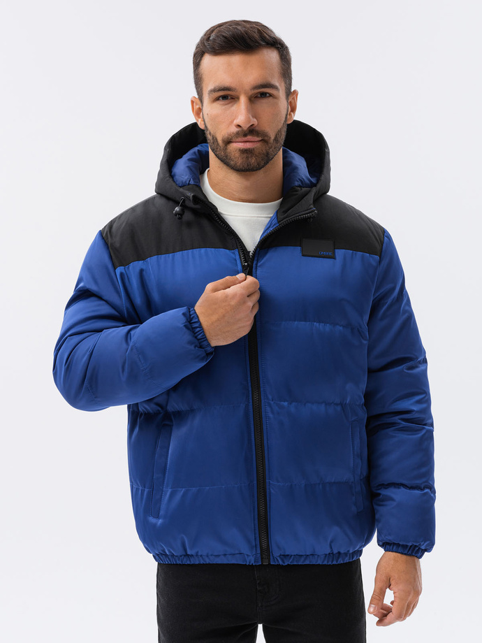 Men's winter jacket - blue C458