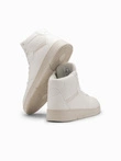 Insulated men's high top sneaker shoes - white V1 OM-FOSH-0139