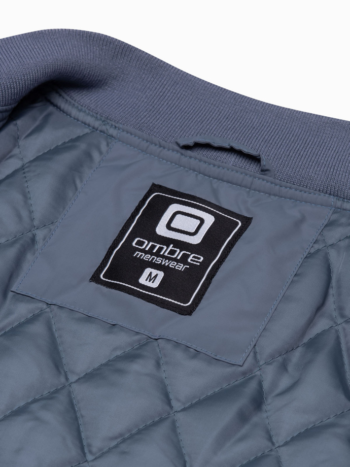 Jacheta matlasata mid-season barbati- albastru C538