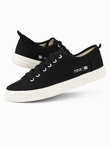Classic low men's BASIC sneakers - black V4 OM-FOTL-0145