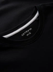 Men's SLIM FIT T-shirt with round neckline and logo - black V3 OM-TSCT-0220