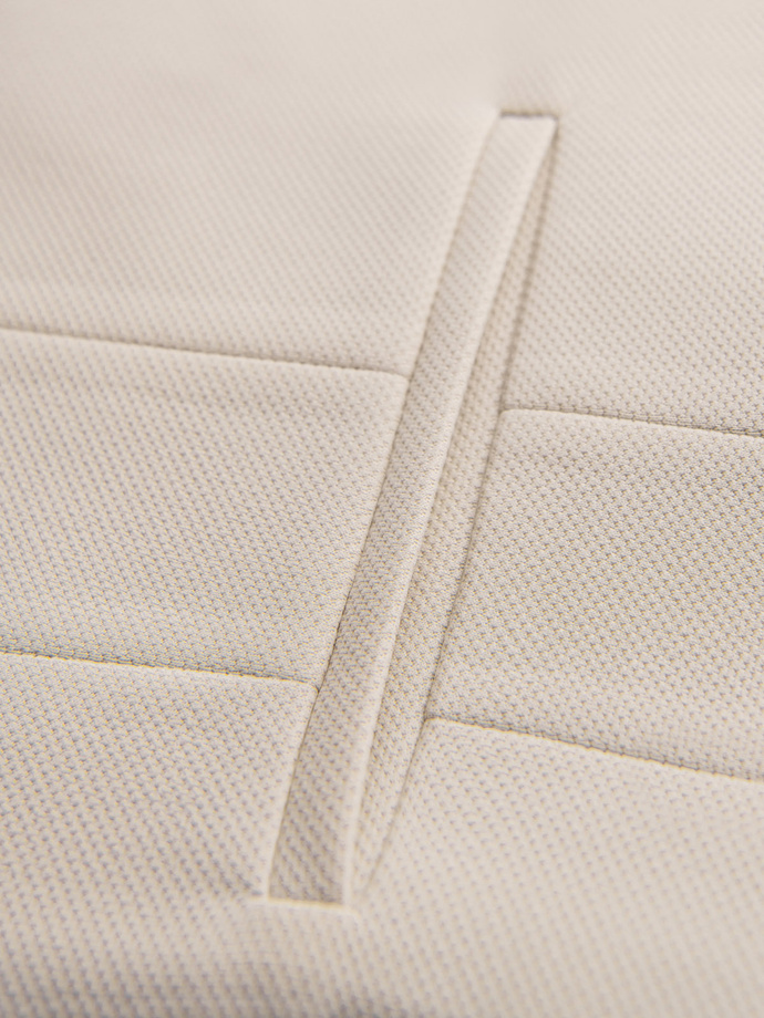 Costum bărbătesc fără revere - caramel V1 OM-BLZV-0112