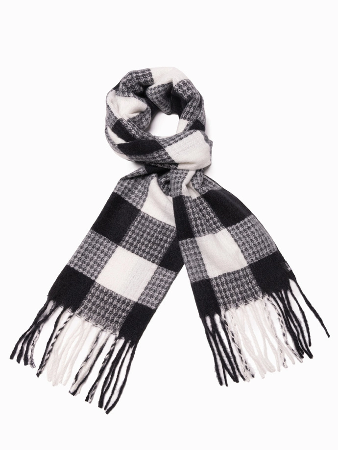 Men's scarf - grey/white A408