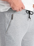 Pantaloni de trening jogger pentru bărbați - gri melange V2 OM-PASK-22FW-004