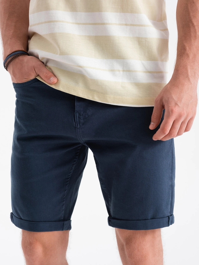 Men's CHINO shorts - dark blue V8 OM-SRDS-0103