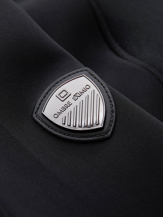 Jachetă bomber matlasată pentru bărbați - negru V1 OM-JALP-0141