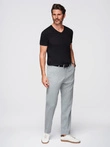 Men's V-NECK T-shirt with elastane - black V3 OM-TSCT-0106