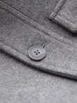 Men's lightweight fleece jacket with viscose - gray V2 OM-JANP-0199