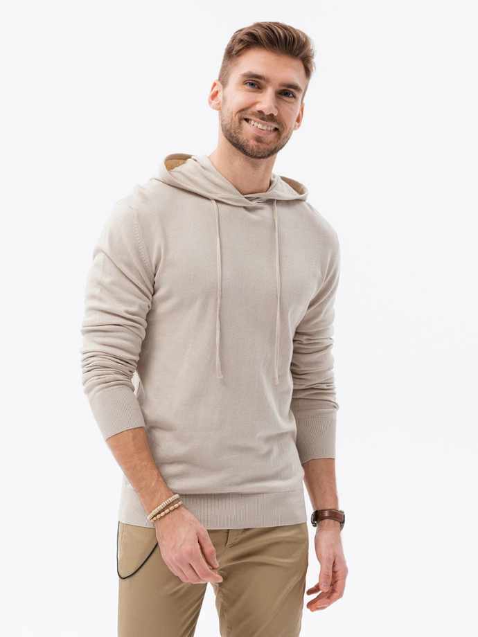 Men's hoodie - beige B1532