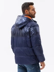Men's winter jacket - dark blue C546
