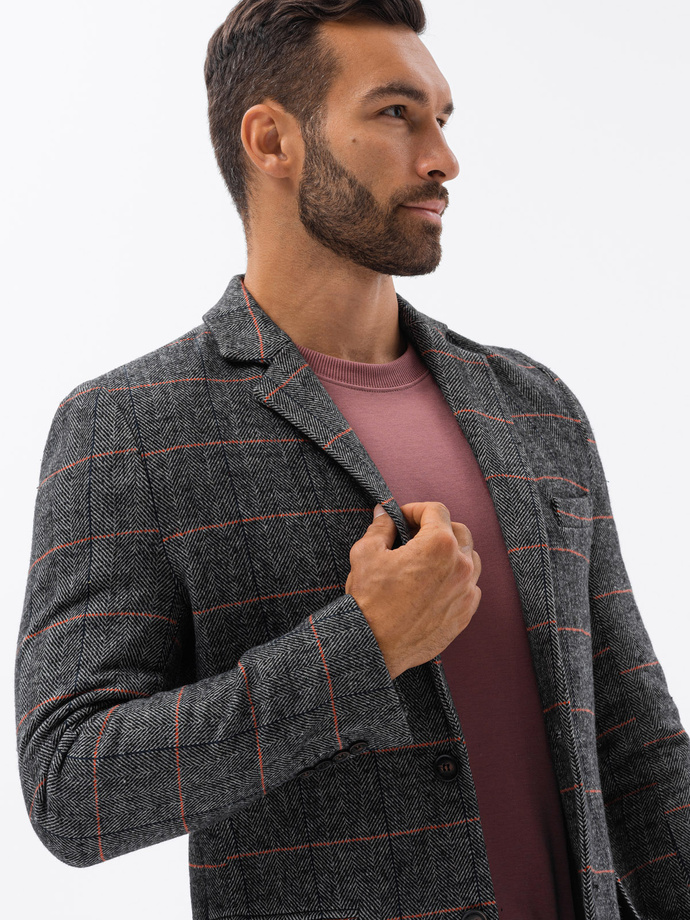 Men's coat - black C500