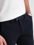 Pantaloni chino eleganți pentru bărbați SLIM FIT - albastru marin V3 OM-PACP-0191