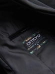 Men's coat with asymmetrical fastening - black V2 OM-COWC-0102