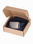 Men's belt of sash - navy blue A029