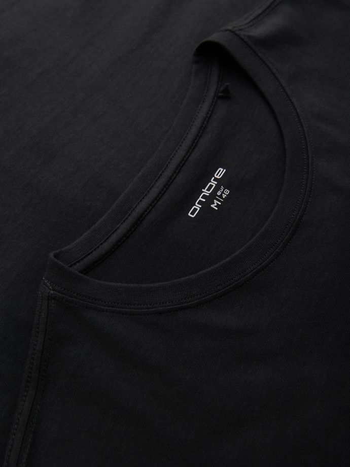 Pánské bavlněné tričko s dvojitým potiskem loga - bílé V1 OM-TSPT-0211 