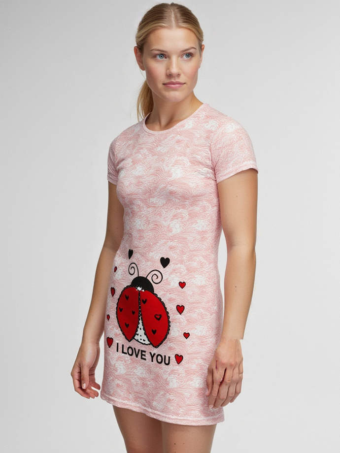 Pajamas women's nightgown ULR258 - red