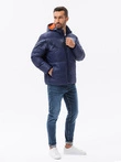 Men's winter jacket - dark blue C546