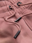 Pantaloni de trening din bumbac BASIC pentru bărbați - roz închis V4 OM-PABS-0174