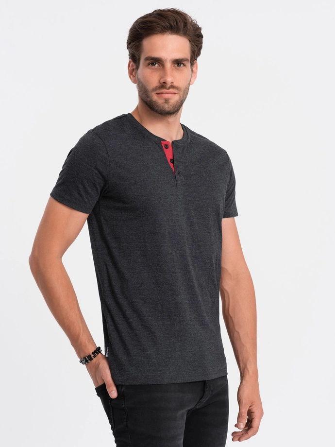 Tricou simplu barbati - negru S1390