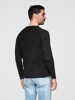 Men's longsleeve with "waffle" texture - black V4 OM-LSCL-0109