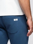 Pantaloni de trening pentru bărbați cu picior fără căptușeală - albastru închis V4 OM-PABS-0206