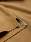 Men's BASIC single-color pique knit polo shirt - mustard V8 OM-POBS-0100