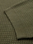 Structured knitted shirt for men - olive V1 OM-TSCT-0253
