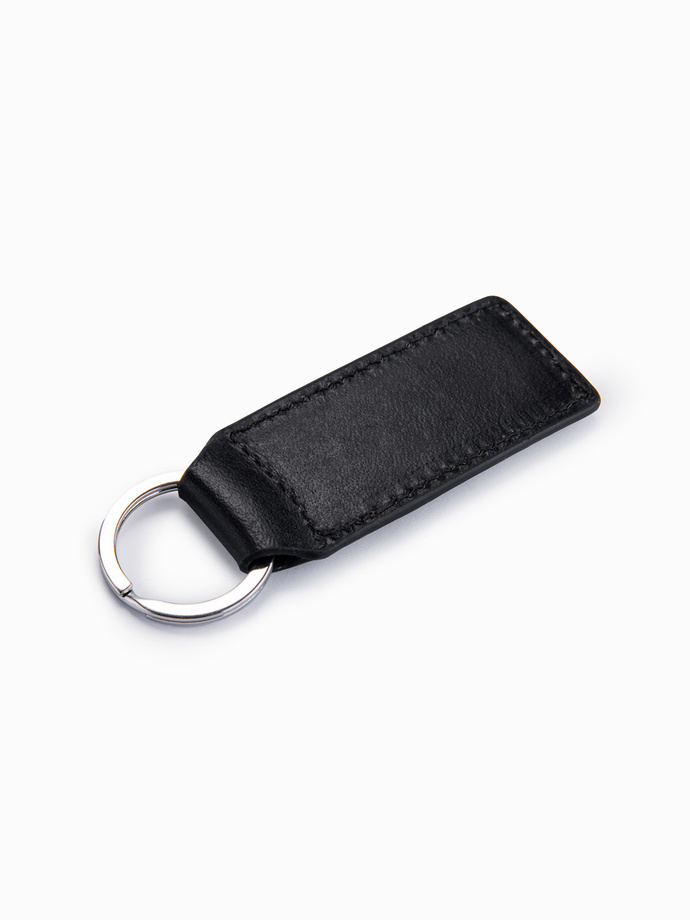 Men's key ring with snap hook - black V1 OU-ACKC-0100