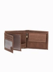 Men's leather wallet - light brown A092