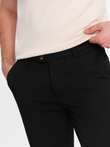 Pantaloni chino eleganți pentru bărbați SLIM FIT - negru V4 OM-PACP-0191