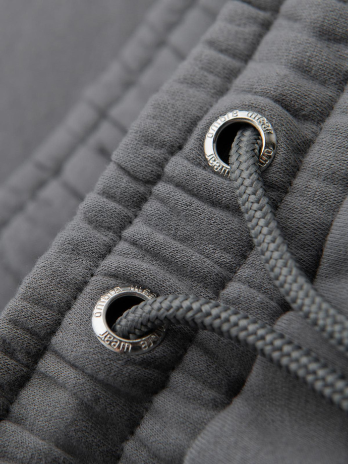 Klasické unisex tepláky se šňůrkou - šedé V18 OU-PSBC-0100
