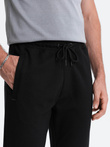 Men's carrot cut sweatpants - black V1 OM-PASK-0166