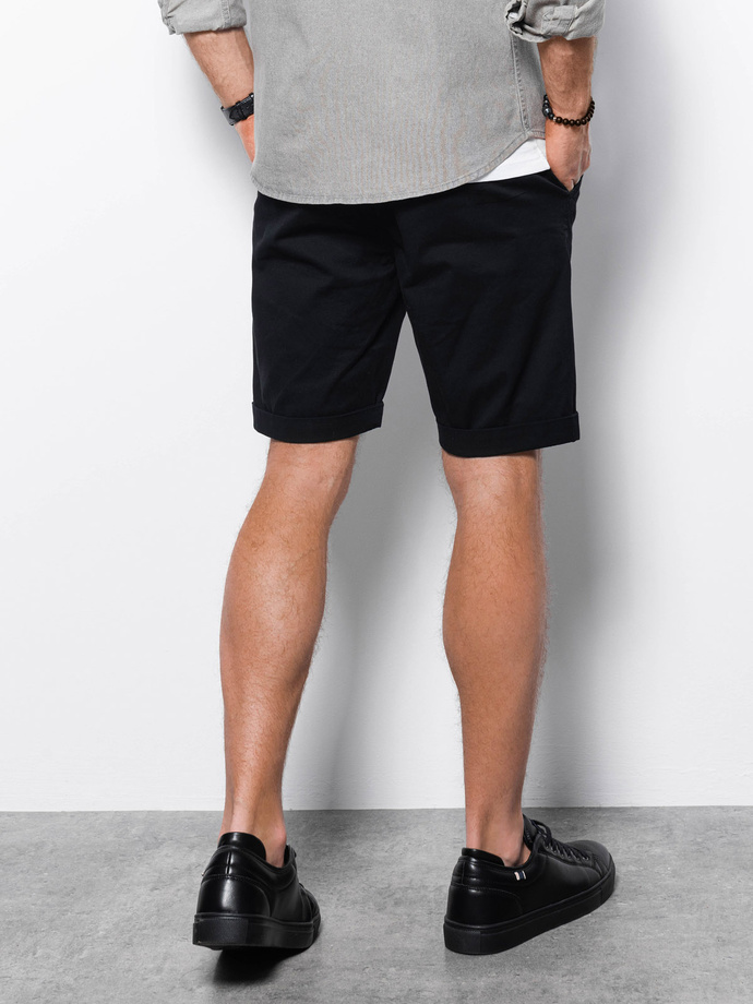 Men's chino shorts - black V12 W243
