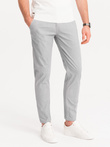 Pantaloni chino pentru bărbați cu talie decorativă - gri V6 OM-PACP-0118