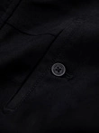 Men's SLIM FIT chino pants with fine texture - black V5 OM-PACP-0190