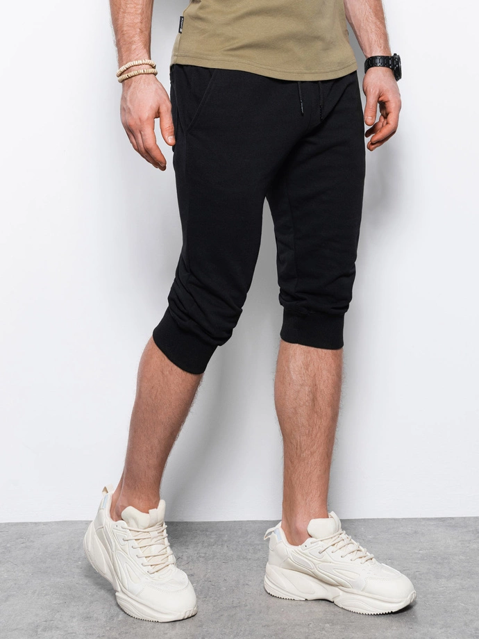 Pantaloni de trening scurti barbati - negru V6 P29