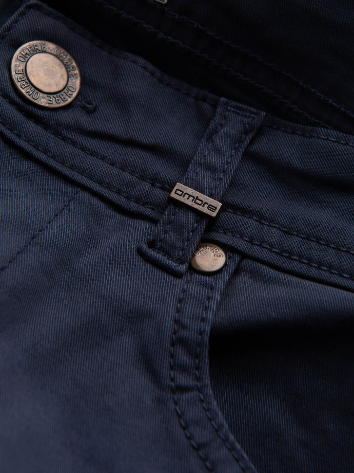 Pánske chino nohavice na mieru - tmavomodré V4 OM-PACP-0151