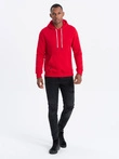 Men's hooded sweatshirt - red V10 OM-SSBN-0120
