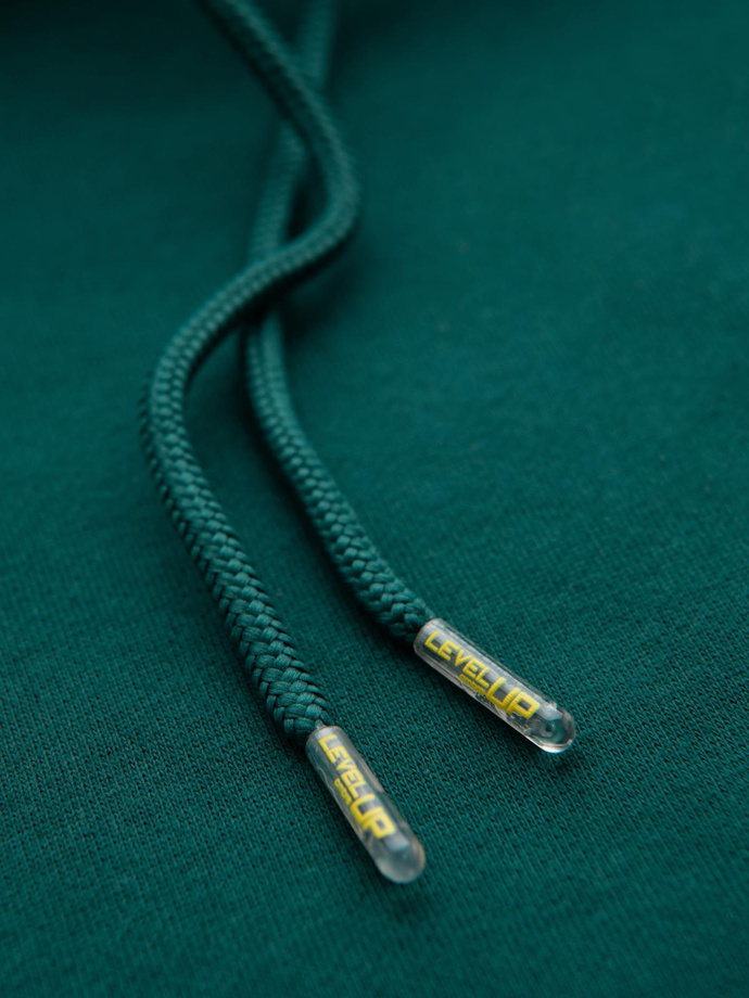 Unisex mikina s kapsami a kapucí - tmavě zelená V17 OU-SNBC-0105