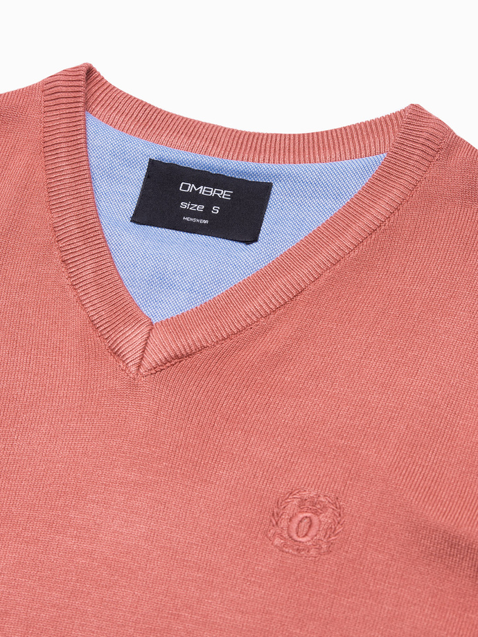 Vyriškas megztinis - rožinė E191