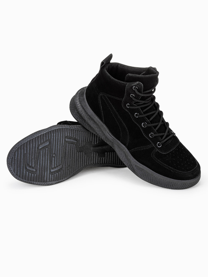 Pánské zimní boty pohorky - černá T380