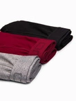 Pánske bavlnené boxerky s logom - 3-pack mix V3 OM-UNBO-0105