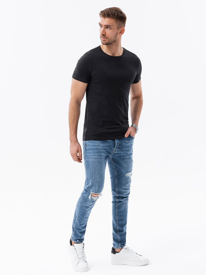 Tricou simplu barbati - negru S1370